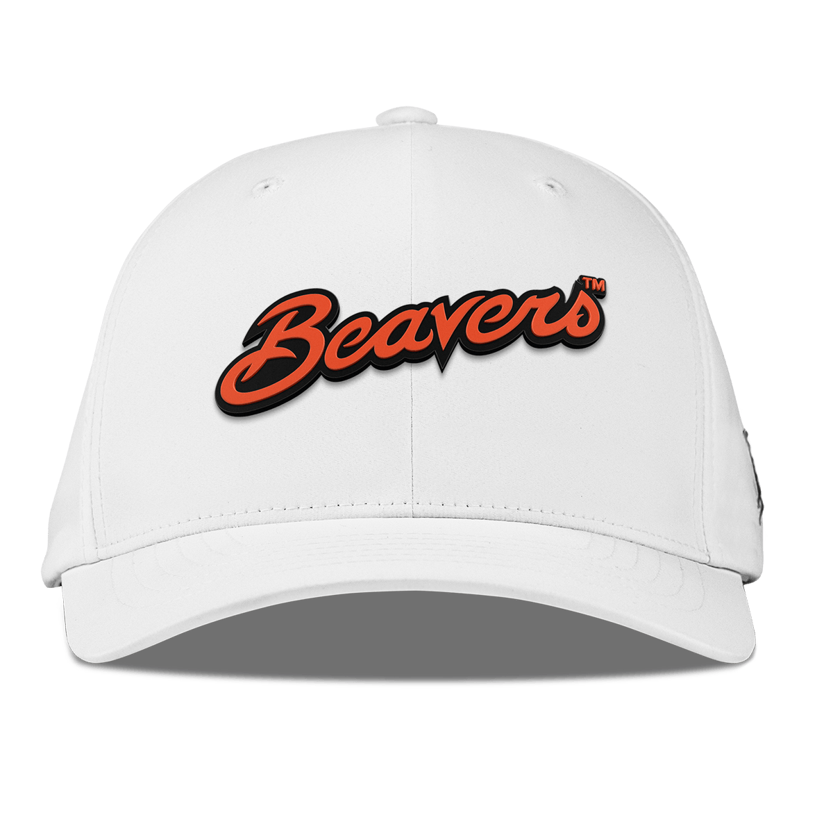 Oregon State University "Beavers Script" Flexfit Performance Fitted White