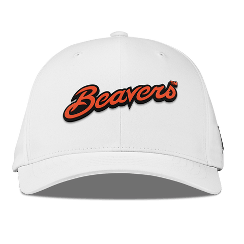 Oregon State University "Beavers Script" Flexfit Performance Fitted White