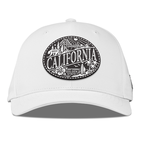 California Traveler Flexfit Performance Fitted White