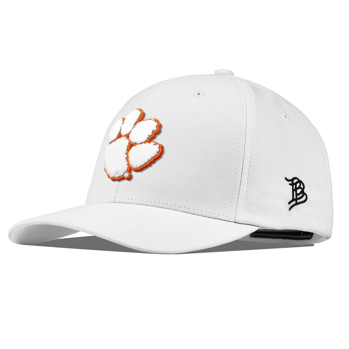 Clemson University "Clemson Tigers Paw" Flexfit Performance Fitted White