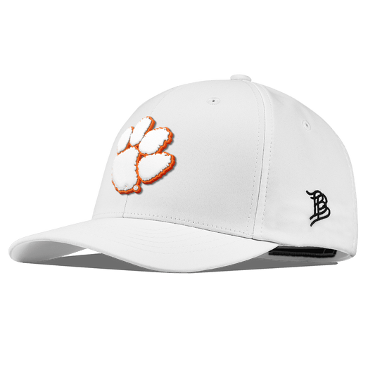 Clemson University "Clemson Tigers Paw" Flexfit Performance Fitted White