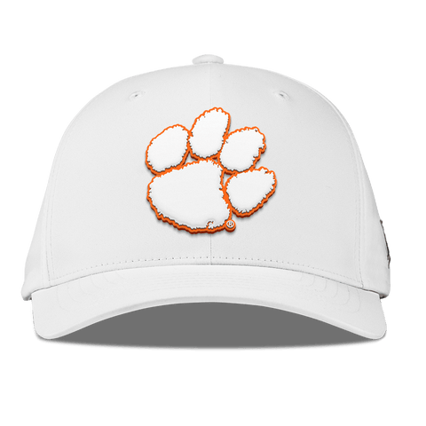 Clemson University "Clemson Tigers Paw" Flexfit Performance Fitted White