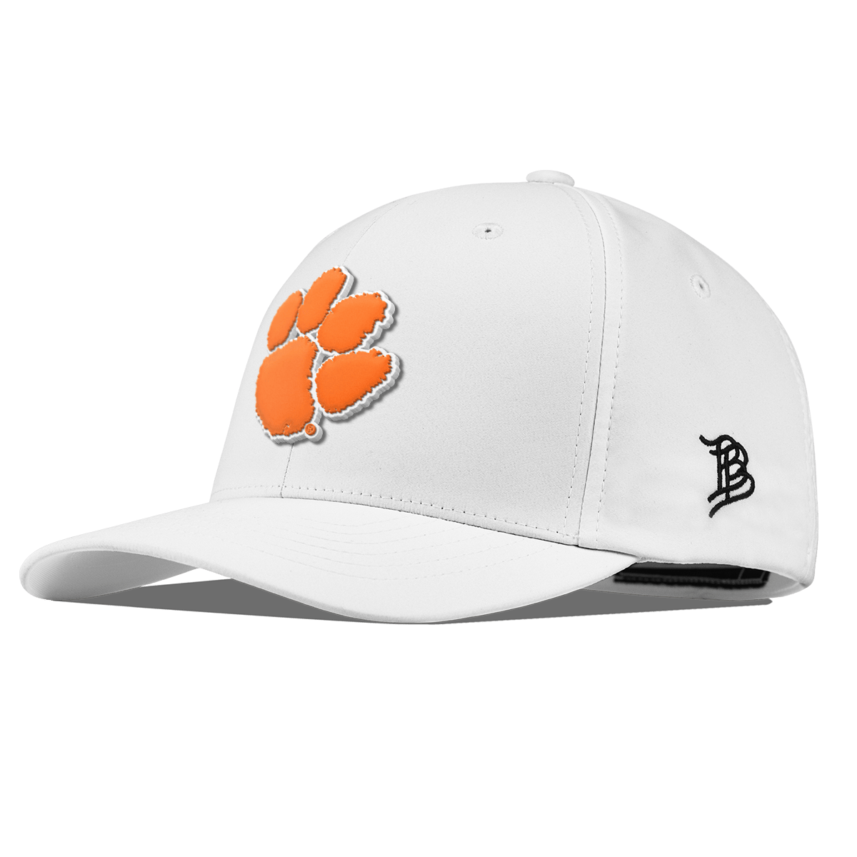 Clemson University "Clemson Tiger Paw" Flexfit Performance Fitted White