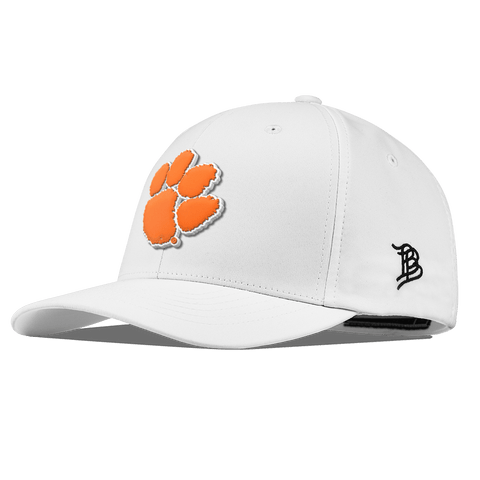 Clemson University "Clemson Tiger Paw" Flexfit Performance Fitted White
