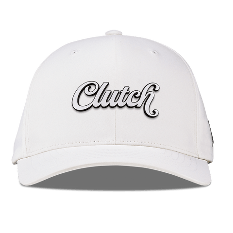 Clutch Script Flexfit Performance Fitted White