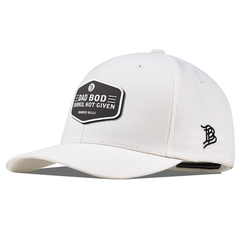 Dad Bod Flexfit Performance Fitted White