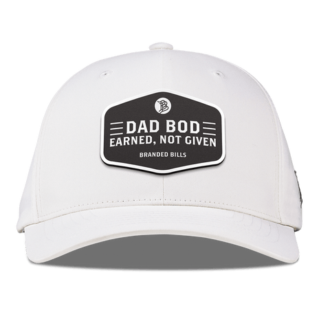 Dad Bod Flexfit Performance Fitted White