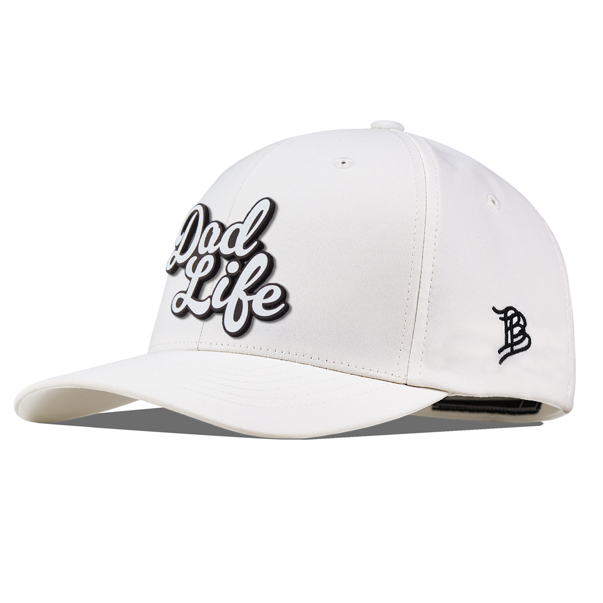 Dad LIfe Script Flexfit Performance Fitted White
