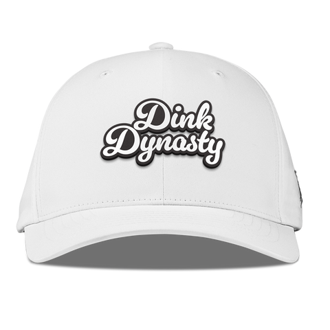 Dink Dynasty Script Flexfit Performance Fitted White