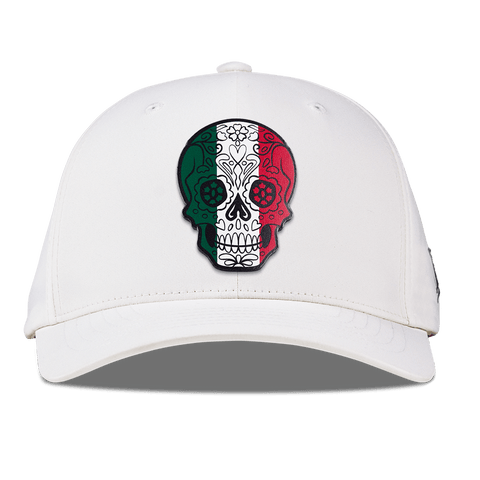 Fiesta Sugar Skull Flexfit Performance Fitted White