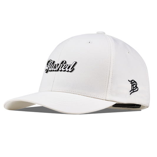 Flushed Script Flexfit Performance Fitted White