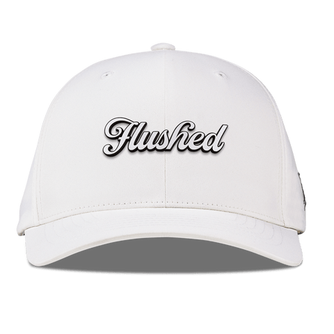 Flushed Script Flexfit Performance Fitted White