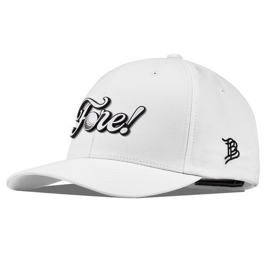 Fore! Script Flexfit Performance Fitted White