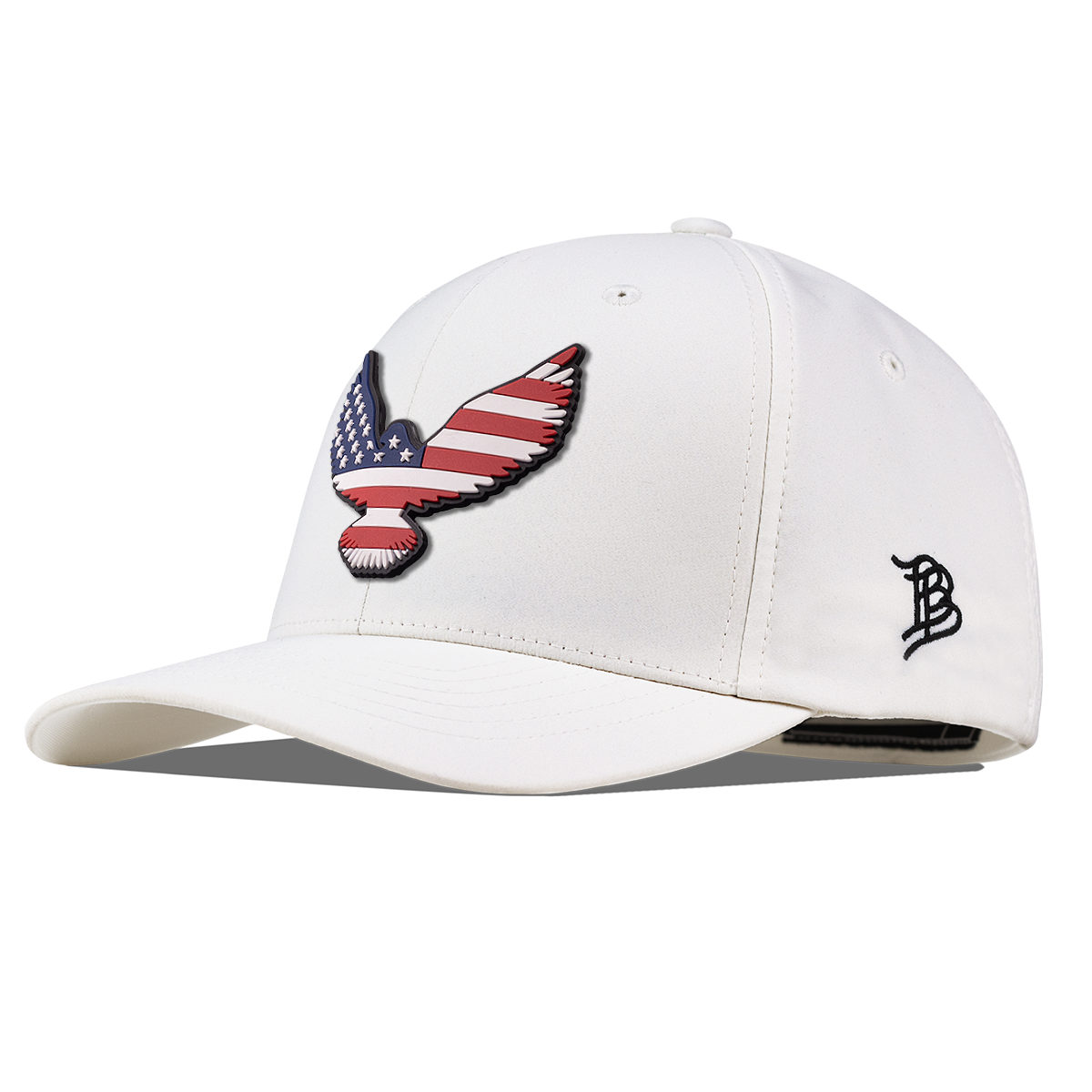 Freedom Eagle PVC Flexfit Performance Fitted White