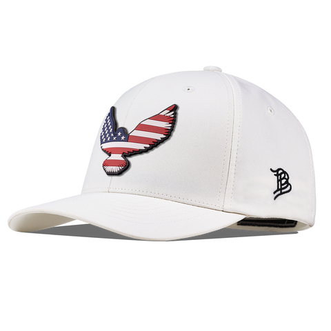 Freedom Eagle PVC Flexfit Performance Fitted White