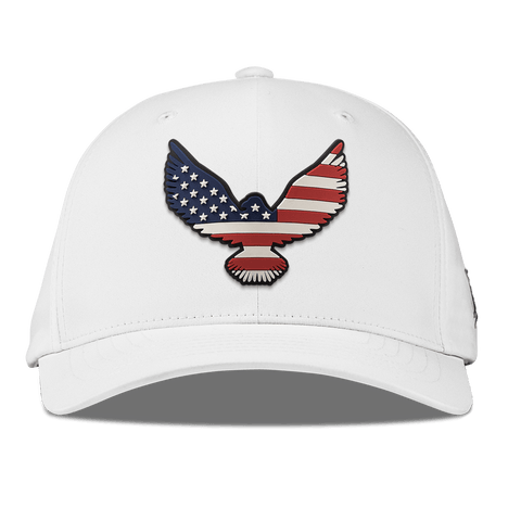 Freedom Eagle PVC Flexfit Performance Fitted White