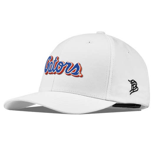 University of Florida "Gator Script" Flexfit Performance Fitted White