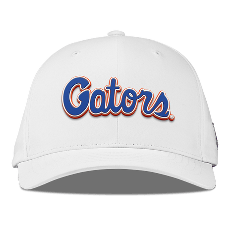 University of Florida "Gator Script" Flexfit Performance Fitted White