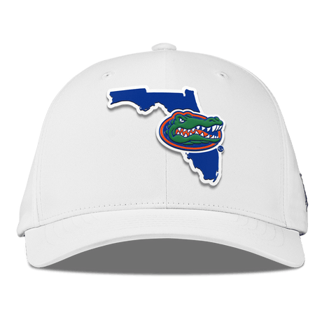 University of Florida "Gator State" Flexfit Performance Fitted White