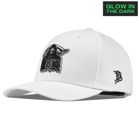 Grim Reaper Glow Flexfit Performance Fitted White
