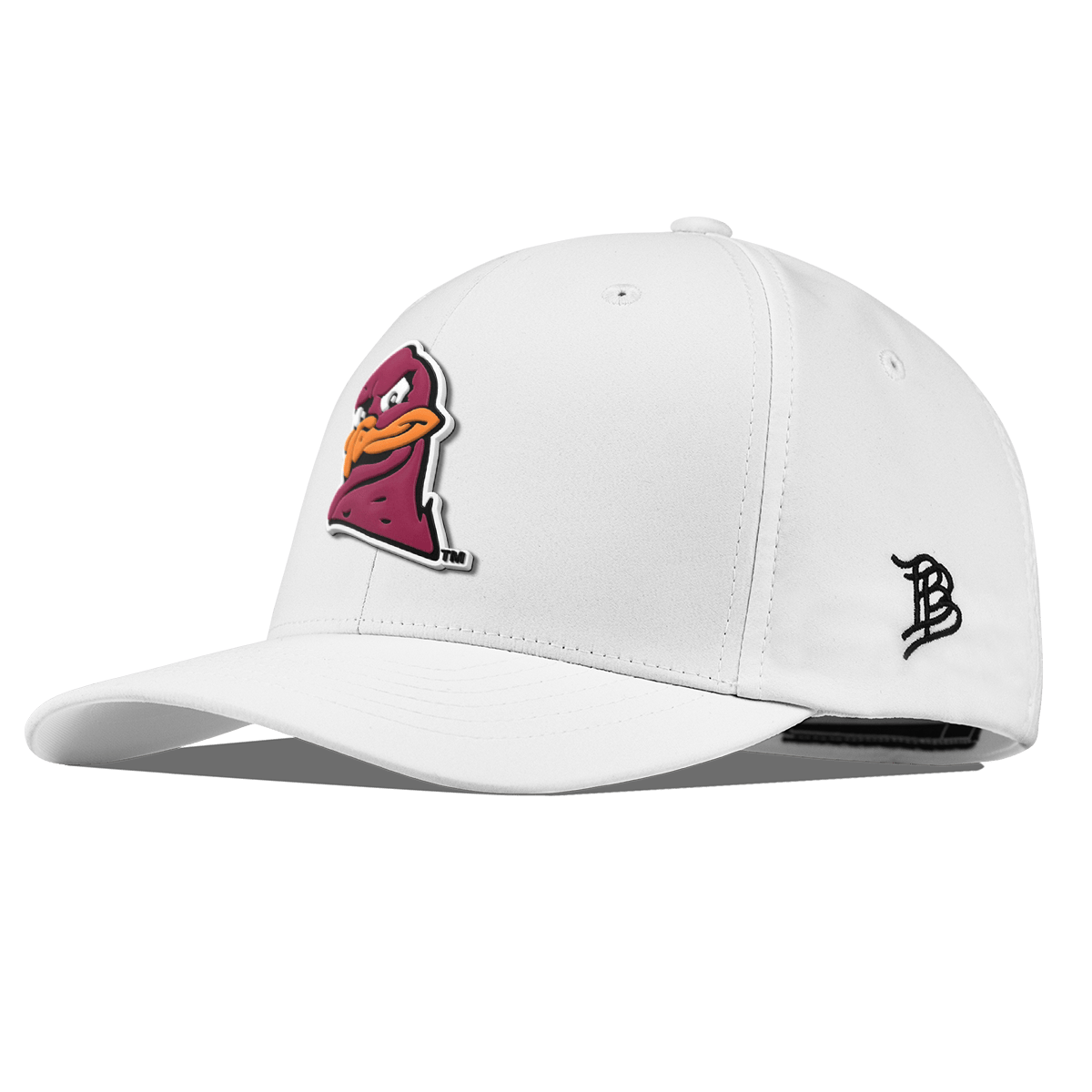 Virginia Tech University "HokieBird" Flexfit Performance Fitted White