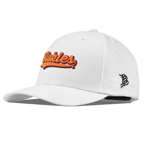 Virginia Tech University "Hokies Script" Flexfit Performance Fitted White