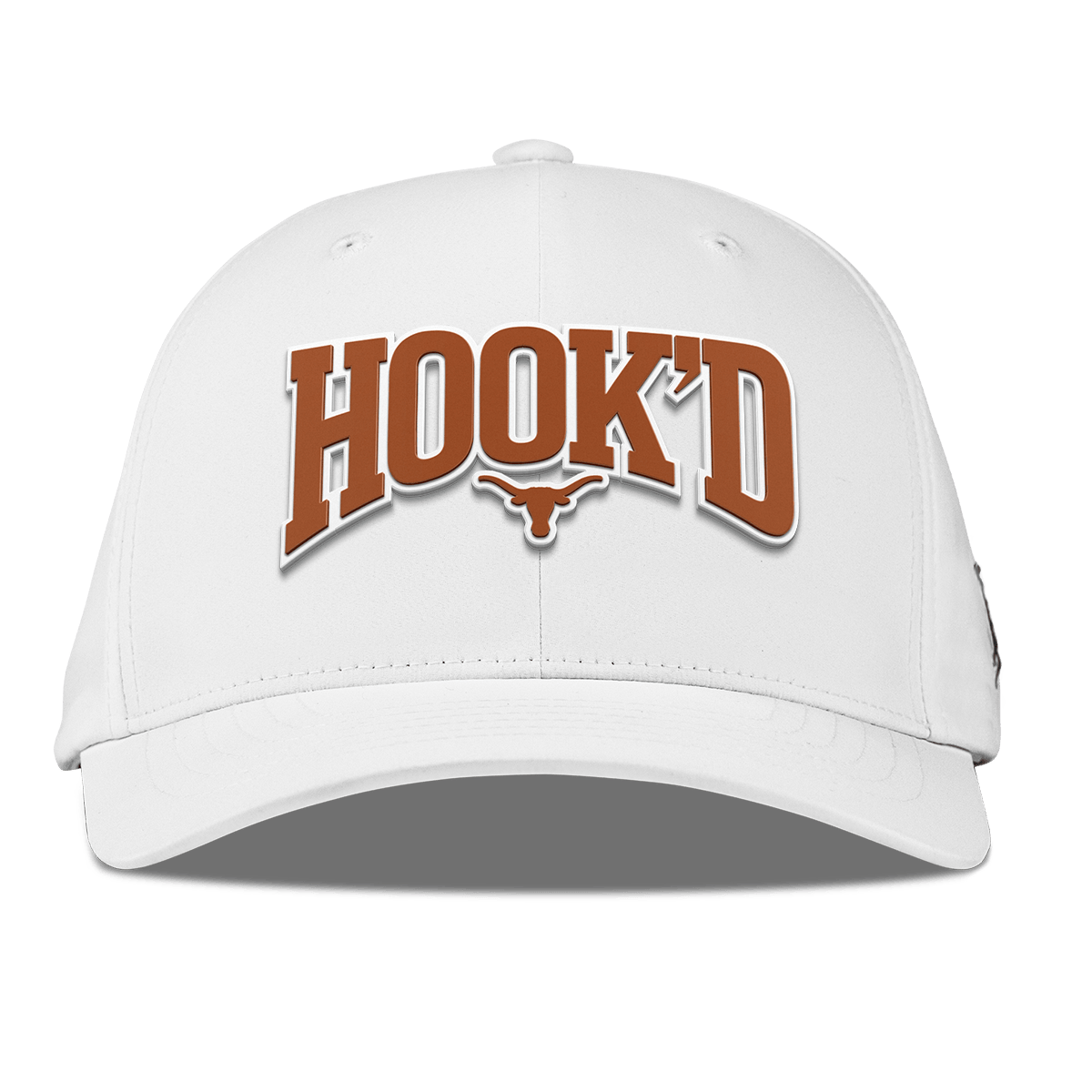 University of Texas "Hook'D" Flexfit Performance Fitted White