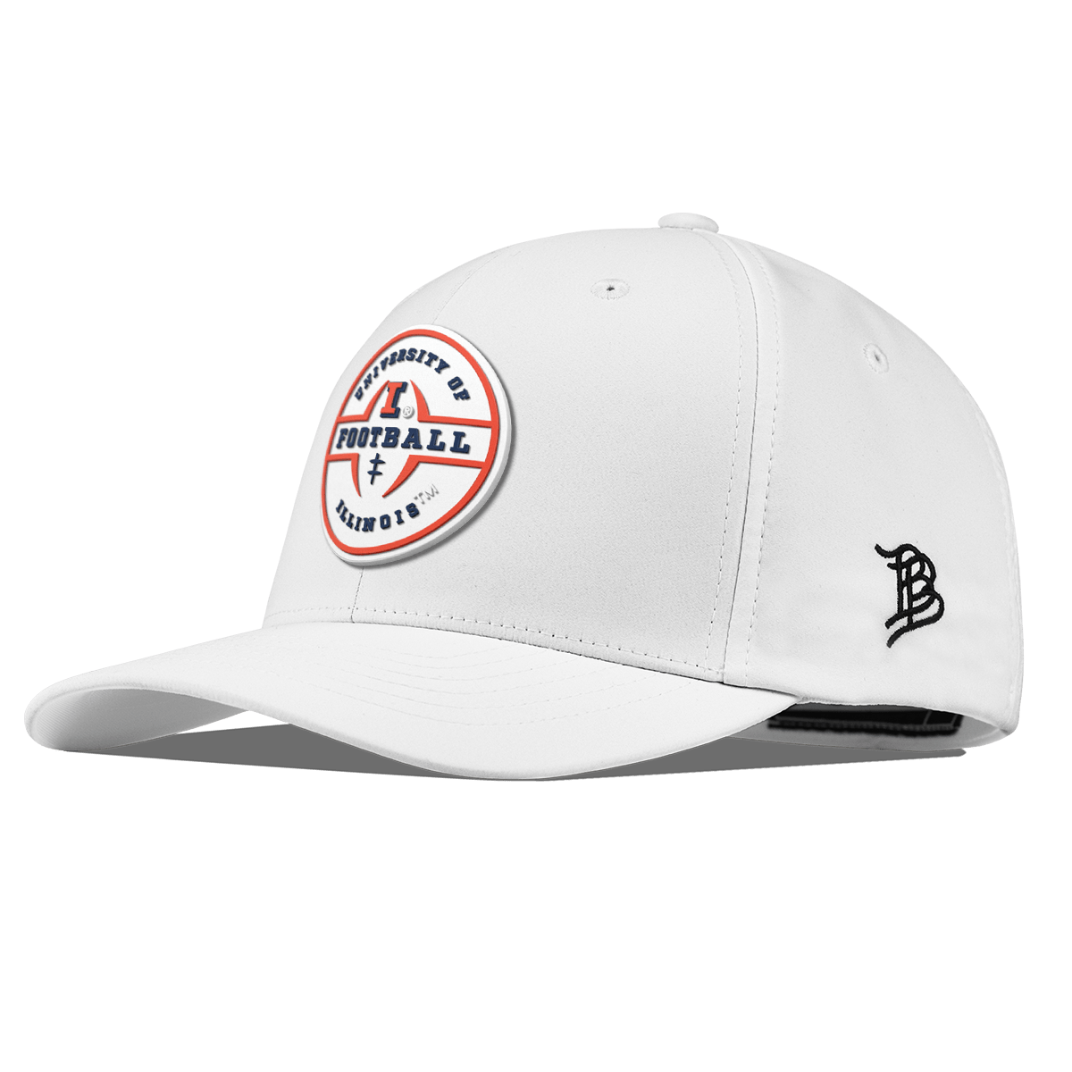 University of Illinois "Illinois Football Legacy" Flexfit Performance Fitted White