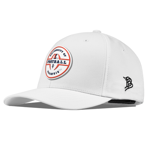 University of Illinois "Illinois Football Legacy" Flexfit Performance Fitted White