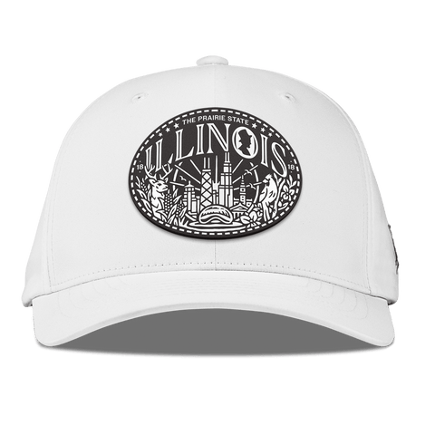 Illinois Traveler Flexfit Performance Fitted White