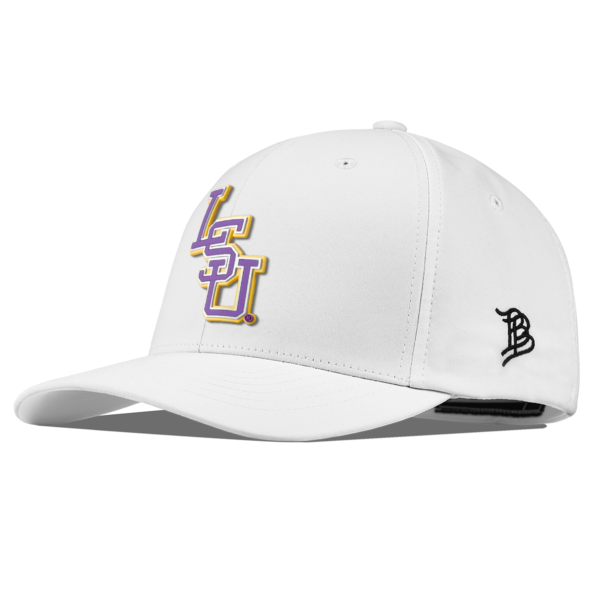 Louisiana State University "LSU Baseball Purple" Flexfit Performance Fitted White
