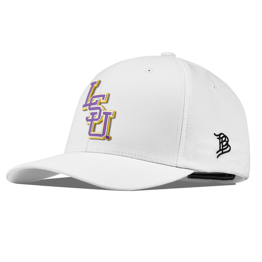 Louisiana State University "LSU Baseball Purple" Flexfit Performance Fitted White