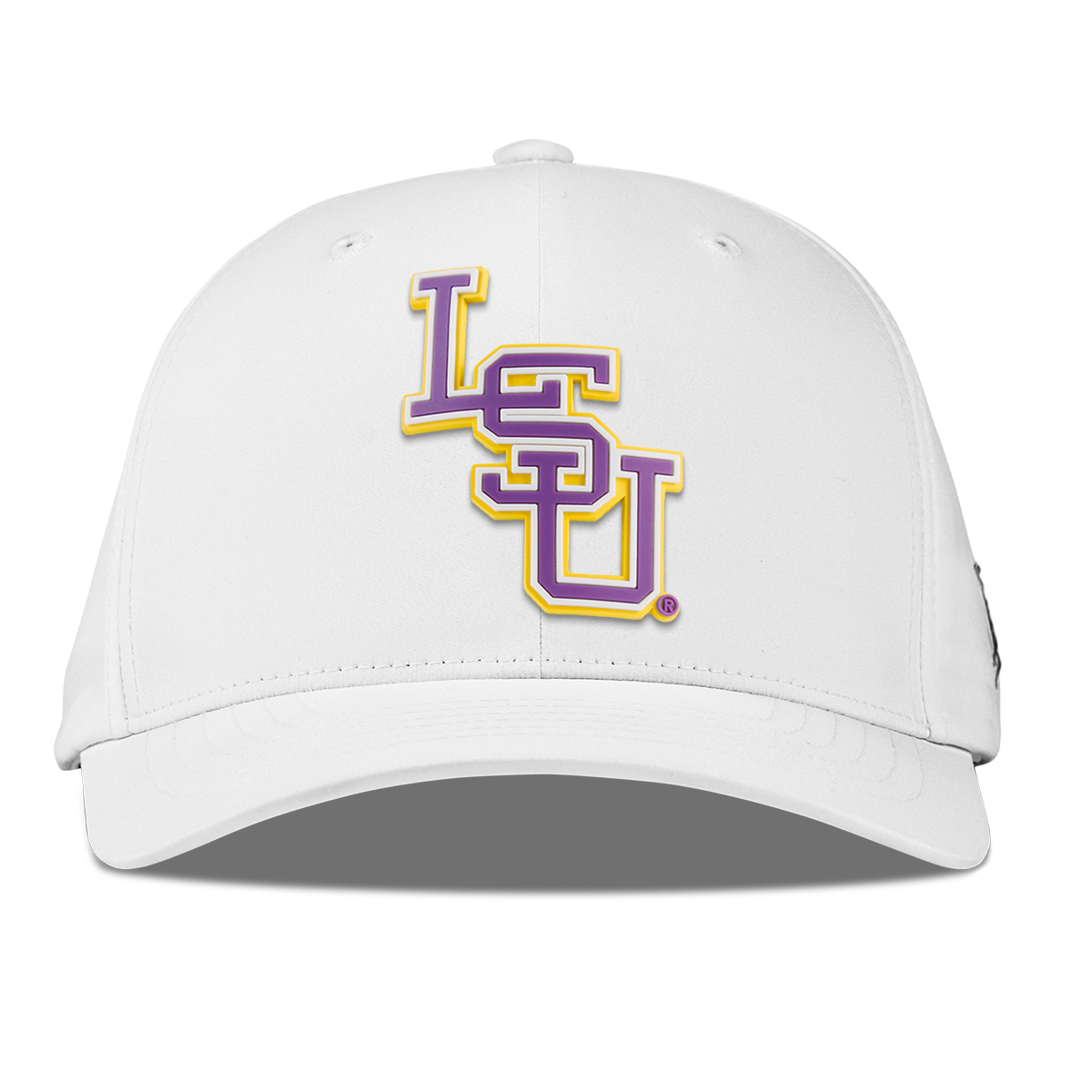 Louisiana State University "LSU Baseball Purple" Flexfit Performance Fitted White