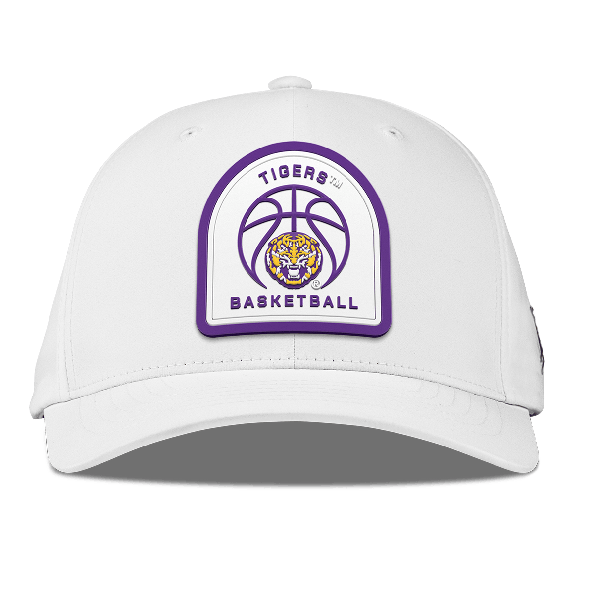 Louisiana State University "LSU Basketball" Flexfit Performance Fitted White