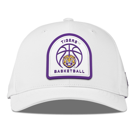 Louisiana State University "LSU Basketball" Flexfit Performance Fitted White