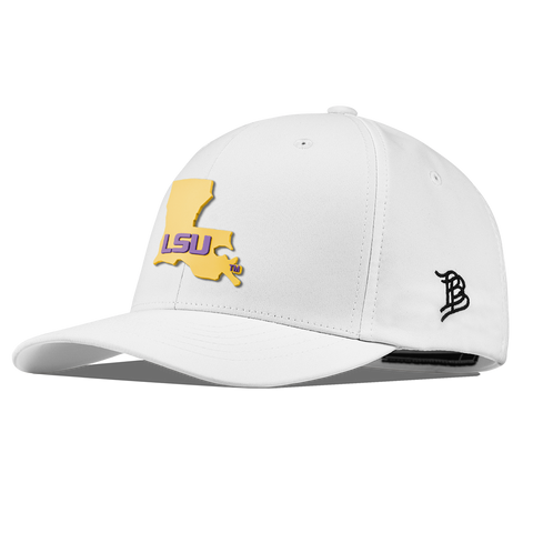 Louisiana State University "LSU Gold State" Flexfit Performance Fitted White