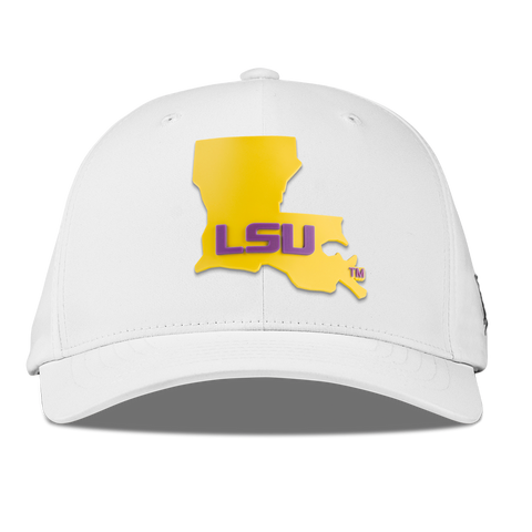 Louisiana State University "LSU Gold State" Flexfit Performance Fitted White