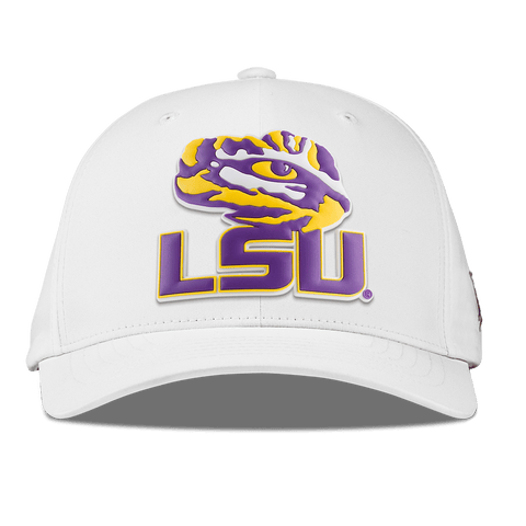 Louisiana State University "LSU Tiger Eye" Flexfit Performance Fitted White
