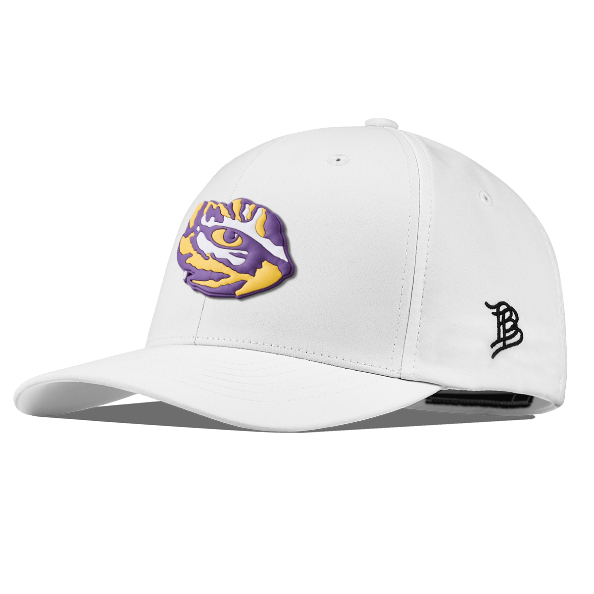 Louisiana State University "LSU Tiger Team Logo" Flexfit Performance Fitted White
