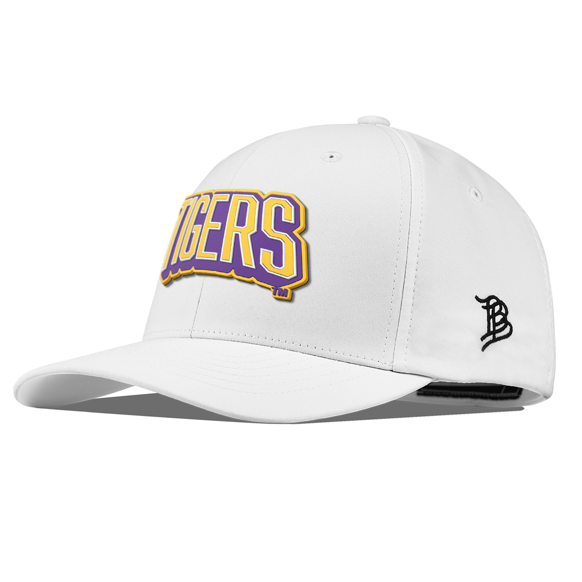 Louisiana State University "LSU Tigers Block" Flexfit Performance Fitted White