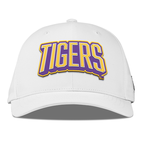 Louisiana State University "LSU Tigers Block" Flexfit Performance Fitted White