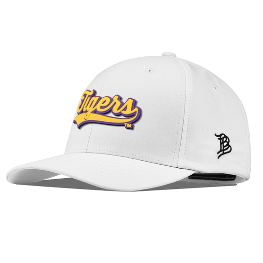 Louisiana State University "LSU Tigers Script" Flexfit Performance Fitted White
