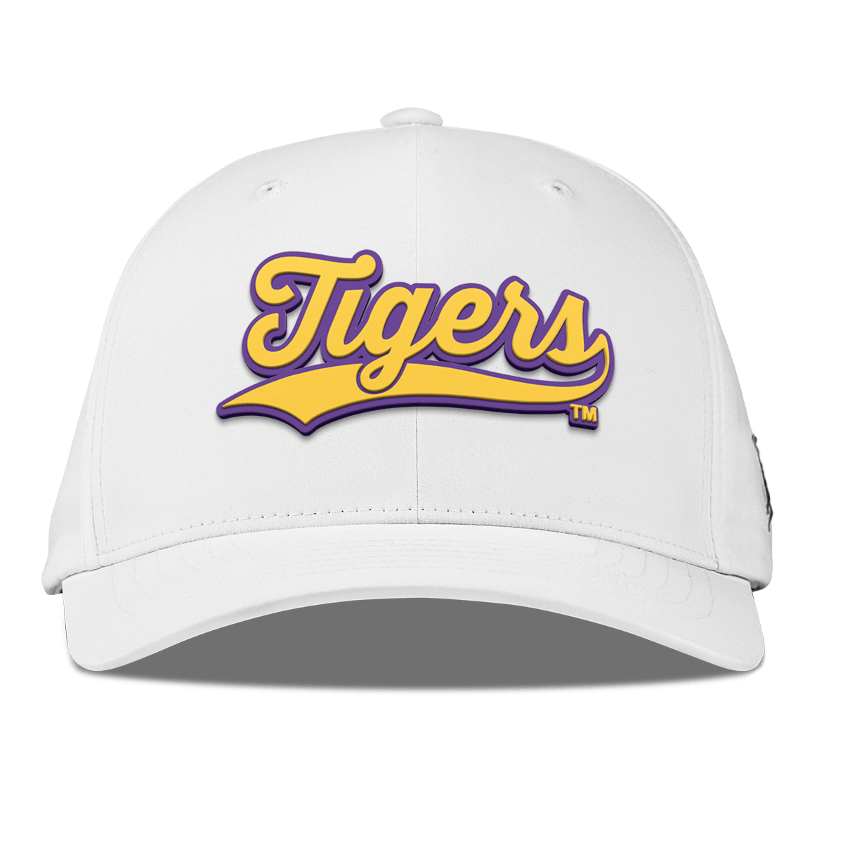 Louisiana State University "LSU Tigers Script" Flexfit Performance Fitted White