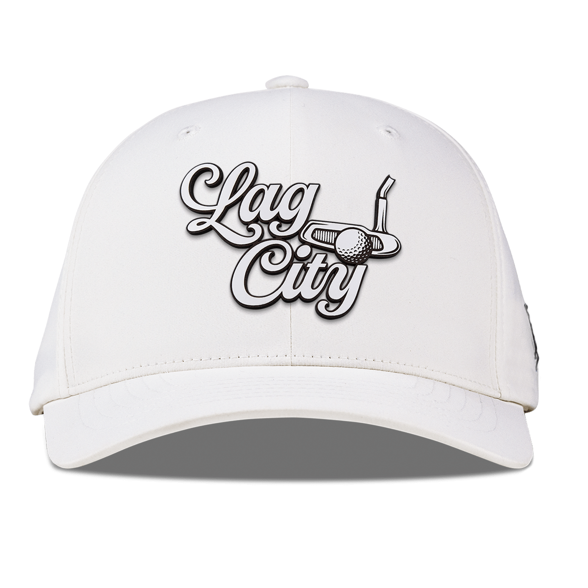 Lag City Script Flexfit Performance Fitted White