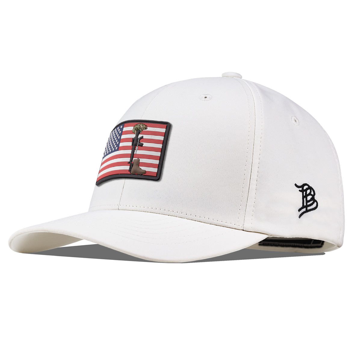 Memorial PVC Flexfit Performance Fitted White