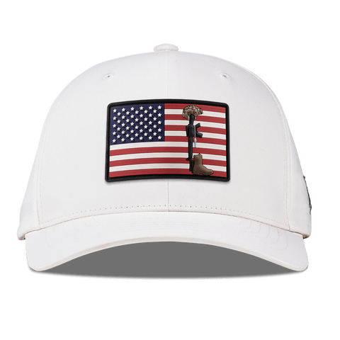Memorial PVC Flexfit Performance Fitted White