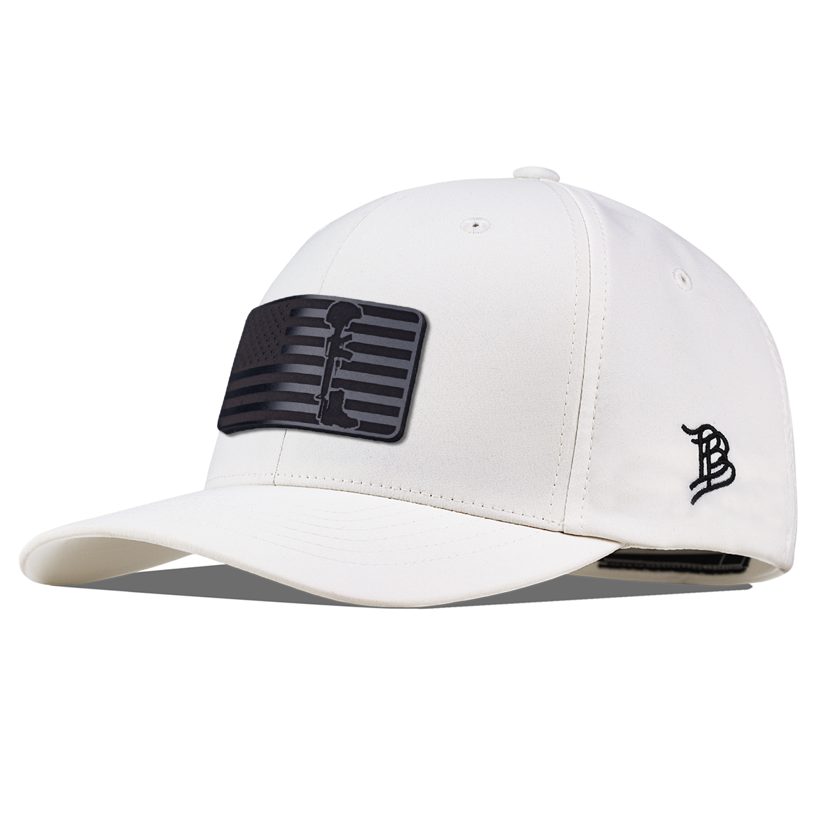 Midnight Memorial Flexfit Performance Fitted White