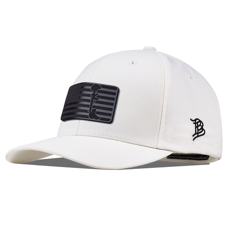 Midnight Memorial Flexfit Performance Fitted White