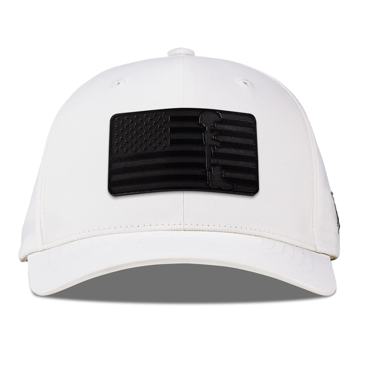 Midnight Memorial Flexfit Performance Fitted White