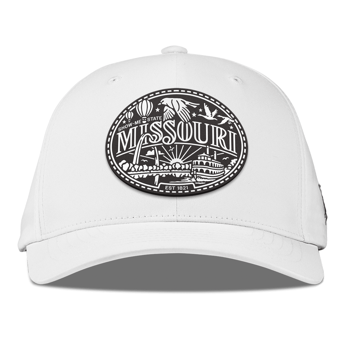 Missouri Traveler Flexfit Performance Fitted White